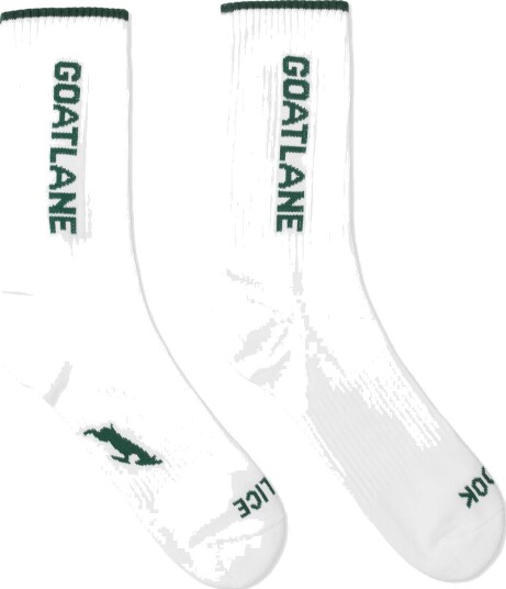 Goatlane Signature Socks Hvit Golfsokker White Goatlane Signature Socks Hvit Golfsokker White