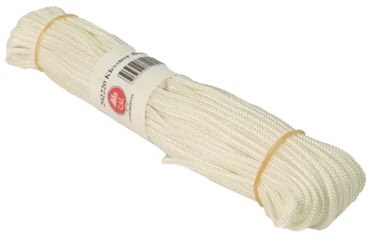 Klessnor - Hvit - 4,3 mm - 25m - Flettet