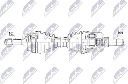 NTY NPW CT 171 Drivaksel