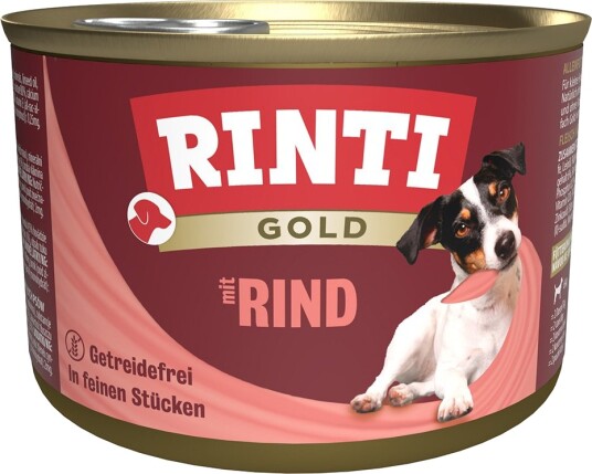 Rinti Våtfôr Gold I Biter Biff 24 X 185 G Rinti Våtfôr Gold I Biter Biff 24 X 185 G