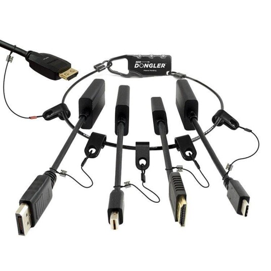 SCP The Dongler ProAV 4K Dongler - 1xDP1.4, 1xMDP1.4, 1xUSB-C, 1xHDMI Port Saver, 1x HDMI Harness