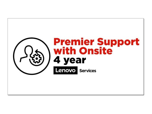 Lenovo Onsite + Premier Support - utvidet serviceavtale - 4 år - på stedet (5WS0Y57695)