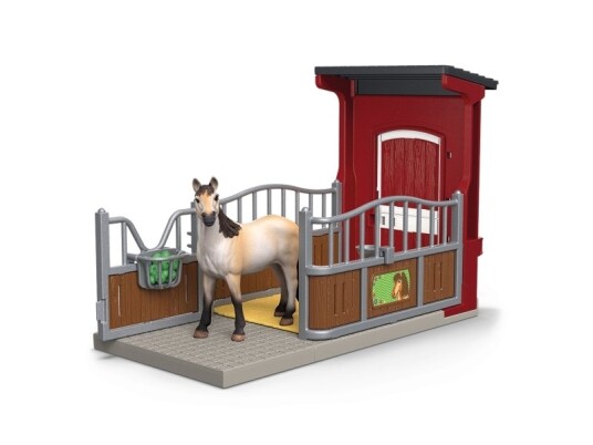 Schleich Mustang-hoppe Figur med Ponyboks - Lekesett 42724