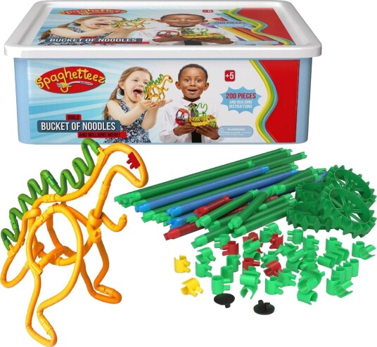 Spaghetteez Fleksible Byggestenger 5+ År 200 Deler
