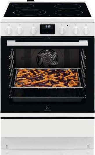 Electrolux 600-serien LKR66440NW Glasskeramisk Komfyr med Dampkoking Hvit Electrolux 600-serien LKR66440NW Glasskeramisk Komfyr med Dampkoking Hvit