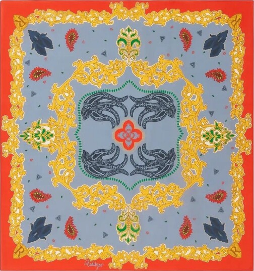 RODEBJER Rodebjer Marsala Swallow Scarf RETRO RED MULTI ONES