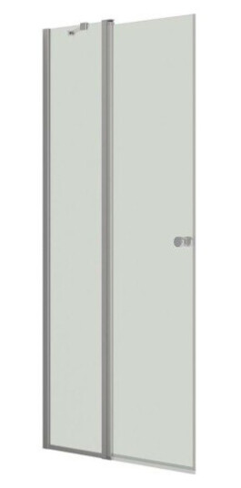 Dansani Match dusjdør med sidepanel H:200x97-99 klar/satin