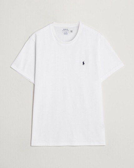 Polo Ralph Lauren Liquid Cotton Crew Neck Tee White Polo Ralph Lauren Liquid Cotton Crew Neck Tee White