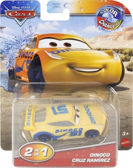Disney Cars Fargeskiftende Lekebil Dinoco Cruz Ramirez
