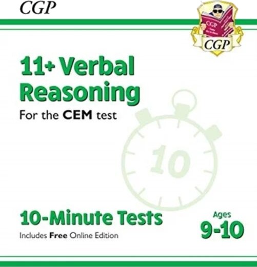 11+ Cem 10-Minute Tests: Verbal Reasoning - Ages 9-10 (With Online Edition) Av Cgp Books