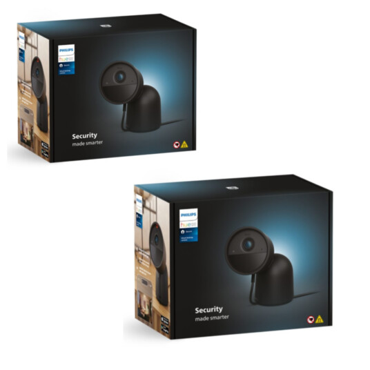 Philips Hue Secure overvåkningskamera med skrivebordsstativ - 1080P, WiFi, svart Philips Hue Secure overvåkningskamera med skrivebordsstativ - 1080P, WiFi, svart