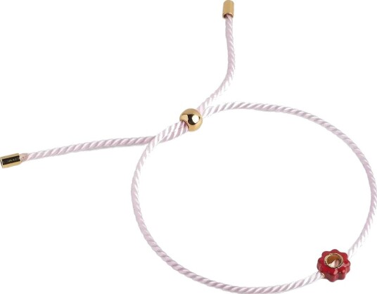 Enamel Copenhagen Bracelet Enamel Tokens LIGHT PINK/RED 19 cm