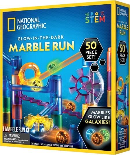 National Geographic Glow-In-The-Dark Marble Run Multi/patterned One Size National Geographic Glow-In-The-Dark Marble Run Multi/patterned One Size