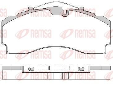 Bremseklosser REMSA JCA 1704.00 Bremseklosser REMSA JCA 1704.00