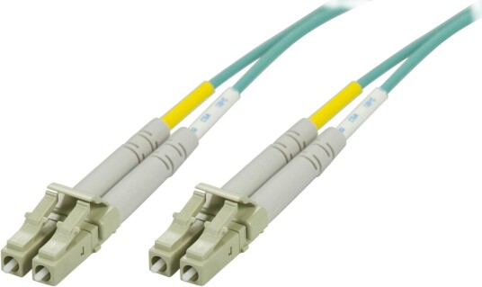 Deltaco OM3 Fiberoptisk Kabel LC-LC 1.5m Multimodus 50/125
