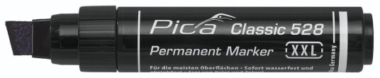 Pica Marker 528/46 Permanent tusj 4 12mm spiss   Svart