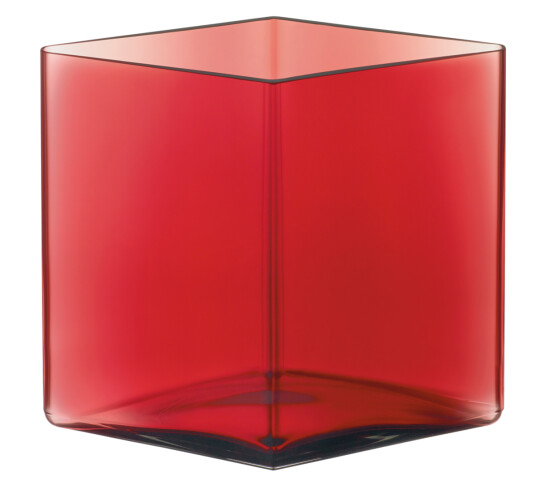 Iittala Ruutu vase tranebær 18 cm Iittala Ruutu vase tranebær 18 cm