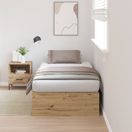 Oppbevarings Sengramme Artisan Eik 90x190 cm 3335412