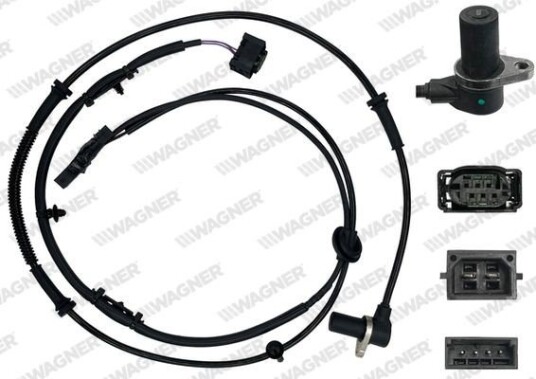 Sensor, ABS WAGNER ABS00260