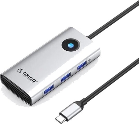 ORICO PW11 6-i-1 USB-C 3x USB-A 3.0 HDMI 4K 2,5G RJ45 PD 100 W sølv PW11-6P25R-SV-EP