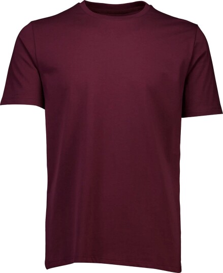 Lindbergh Mens Stretch Crew Neck Tee S/S   DEEP BURGUNDY   XXL