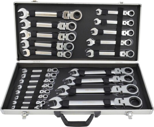 AWTools Fastnøkkelsett Ring/Gaf 6-32mm 22 Deler