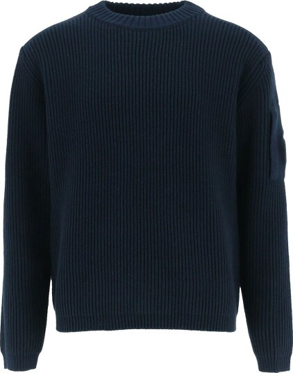 C.P. Company Genser Strikk Total Eclipse Blue C.P. Company 12 år (152) Genser Marineblå