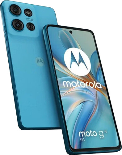 Motorola Moto G75 5G 8GB/256GB Aqua Blue Mobiltelefon med IP68