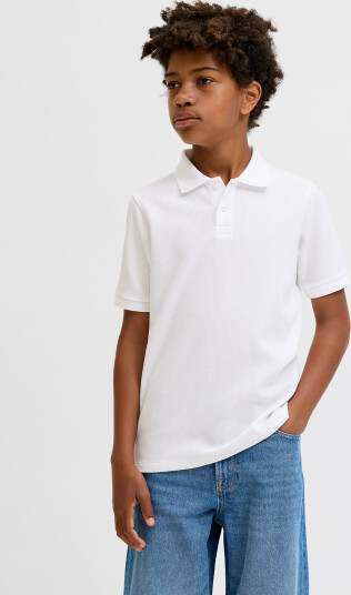 Jack and Jones Junior Austin Polo Short Sleeve Hvit 152