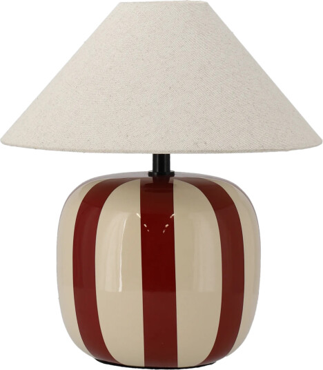 Scandi Living Alvar bordlampe 31 cm Rustrød