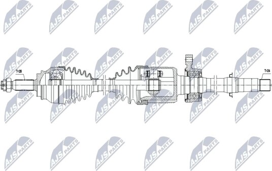 NTY NPW MS 092 Drivaksel