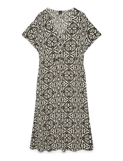 Vero Moda Vmmenny Ss 7/8 Kaftan Wvn Ga Black XS
