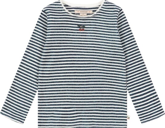 Konges Sløjd Genser Roli Stripe Formørkelse m. Glitter Konges Sløjd 1½ år (86) Genser Hvit Marineblå