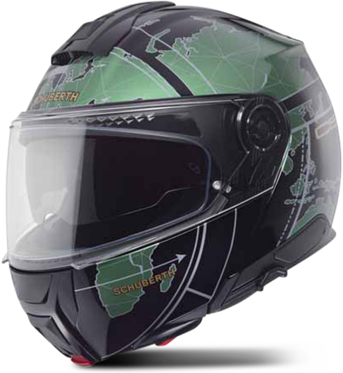 Schuberth Åpningshjelm C5 Grønn