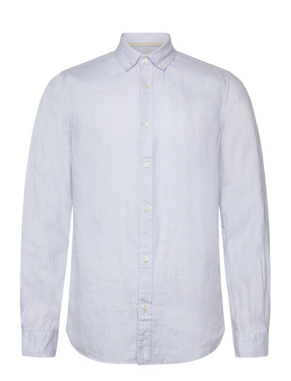 Scotch & Soda Core - Linen Shirt Ls Button-Down - Blue - L