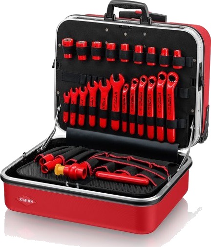 Knipex Verktøykasse 1000V BIG Twin Move med 48 Deler, Rød