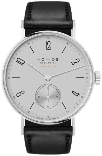 Nomos Glashütte Dameklokke N 188 Tangente Sølvfarget/Lær Ø35 mm