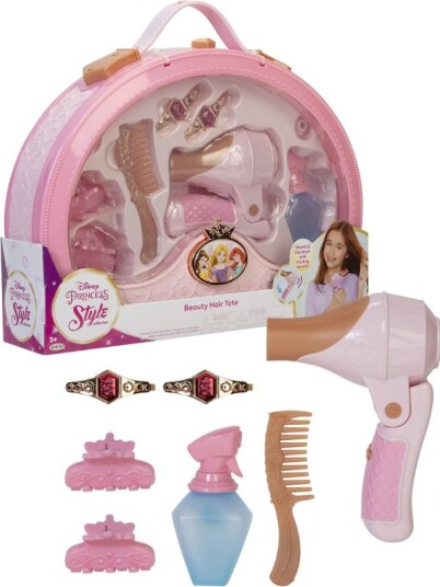Disney Princess Style Collection koffert med hårpynt og hårføner med lyd Disney Princess Style Collection koffert med hårpynt og hårføner med lyd