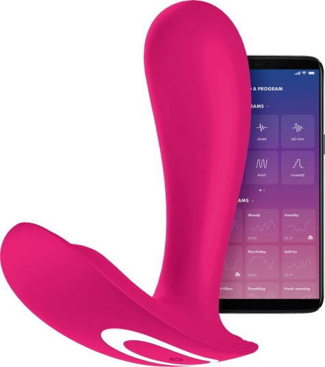 Satisfyer Top Secret App-kontrollert Wearable G-punktsvibrator - Rosa