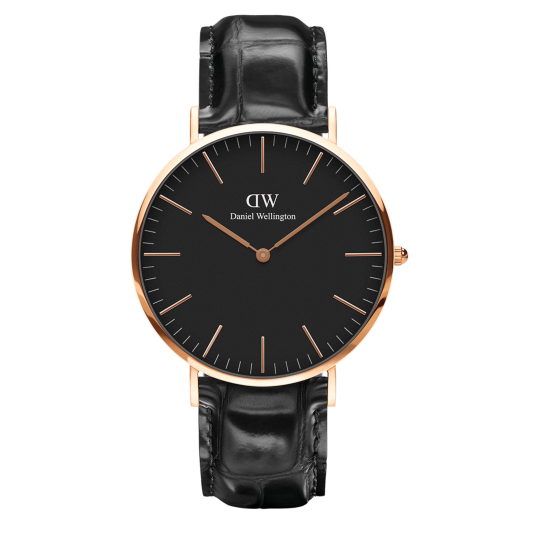 Daniel Wellington DW Watch Classic Reading Black Rose Gold 40mm MIC