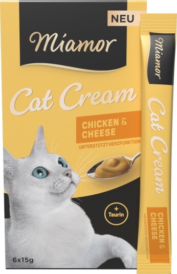 Miamor Cat Cream & Ost Sparepakke Kylling 24 X 15 G Miamor Cat Cream & Ost Sparepakke Kylling 24 X 15 G