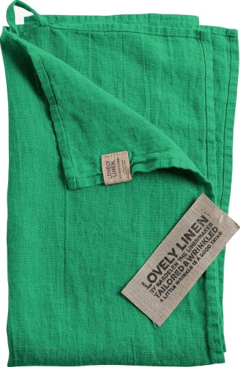 Lovely Linen Kjøkkenhåndkle Lovely i vasket lin Grønn