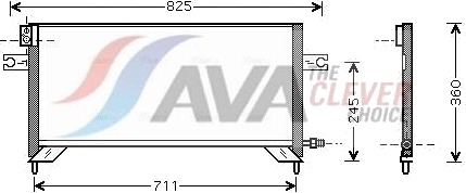 AVA COOLING SYSTEMS DN5204 Kondensator, klimaanlegg