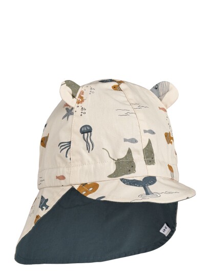 Liewood Gorm Reversible Sun Hat With Ears - Multi/patterned - 0-3M Liewood Gorm Reversible Sun Hat With Ears - Multi/patterned - 0-3M