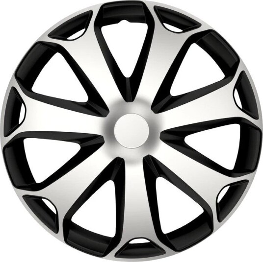 Gorecki Mega Hjulkapsler, sett - S??lv, Sort - 16"