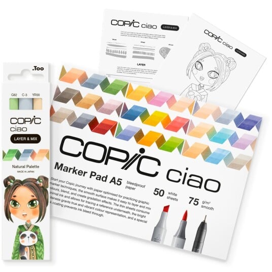 Copic Ciao Layer & Mix Manga Starter Set Natural