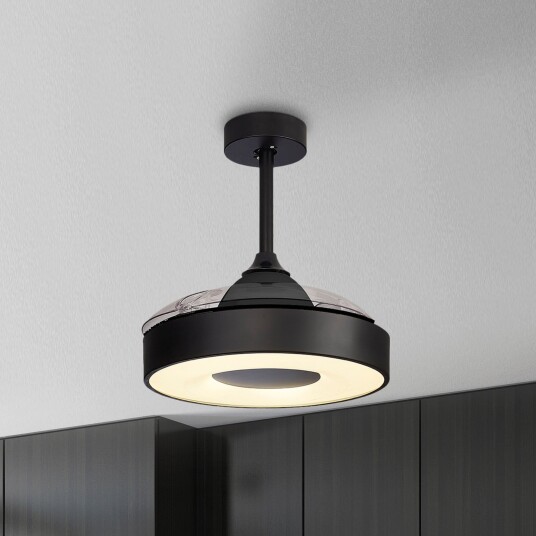 Coin Mini LED takvifte svart DC stillegående CCT – Mantra Mantra Iluminación Coin Mini dimmbar Svart Stue Plast Moderne 48 Svart