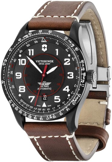 Victorinox Herreklokke 241886 Sort/Lær Ø42 mm Victorinox Herreklokke 241886 Sort/Lær Ø42 mm