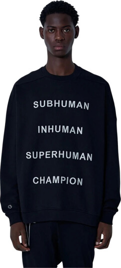 Rick Owens Herre Gensere & Hettegensere Svart S,