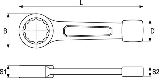 YATO YT-1606 Slagringnøkkel